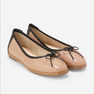 New COLE HAAN Cloudfeel Beige, Blush, Black Ballet Flat - SIZE 7